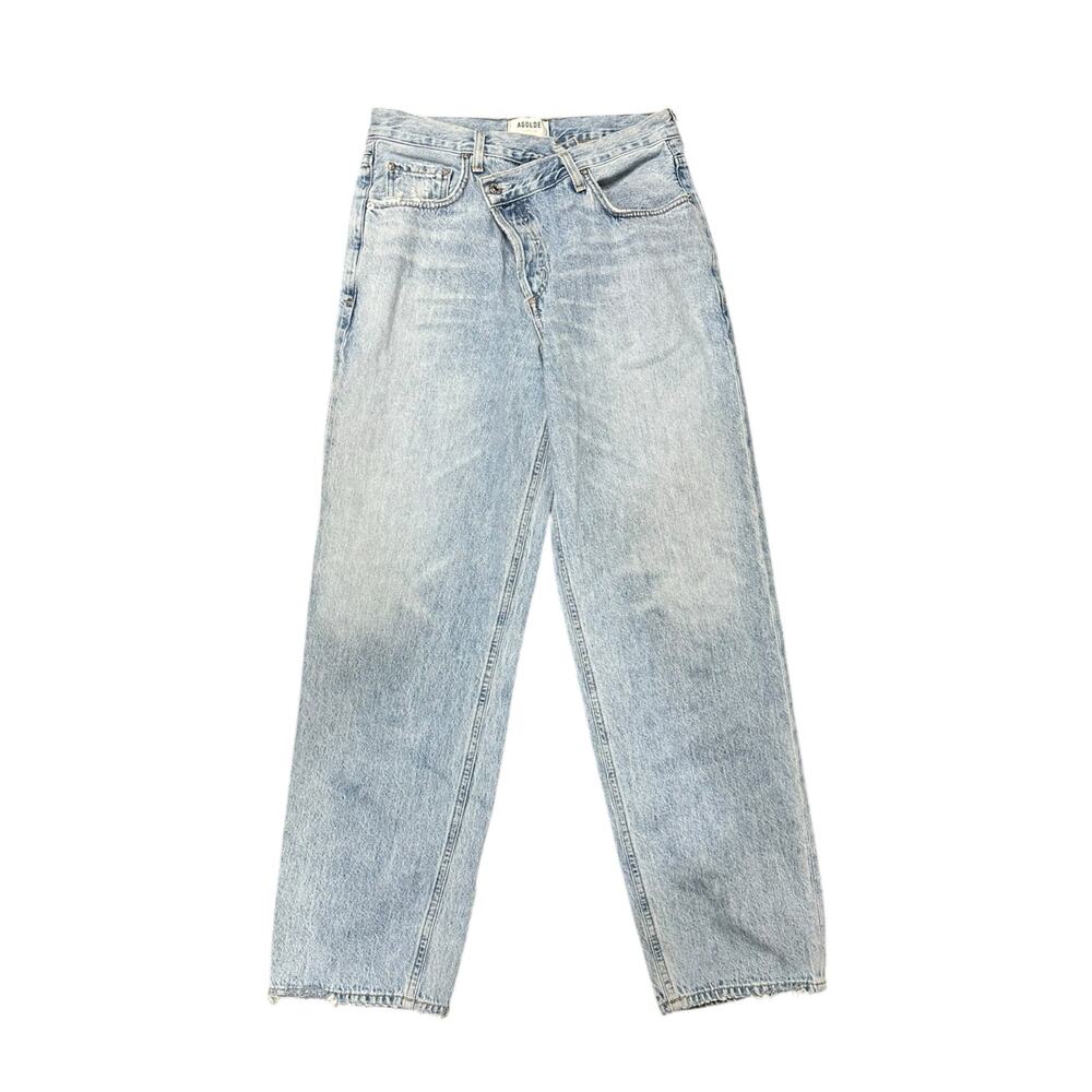 Agolde Criss Cross Upsized Denim Jean in Suburbia - Picture 6 of 11